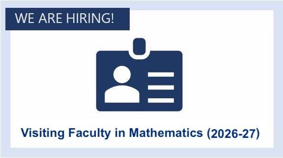 Math Department hiring a visiting faculty member